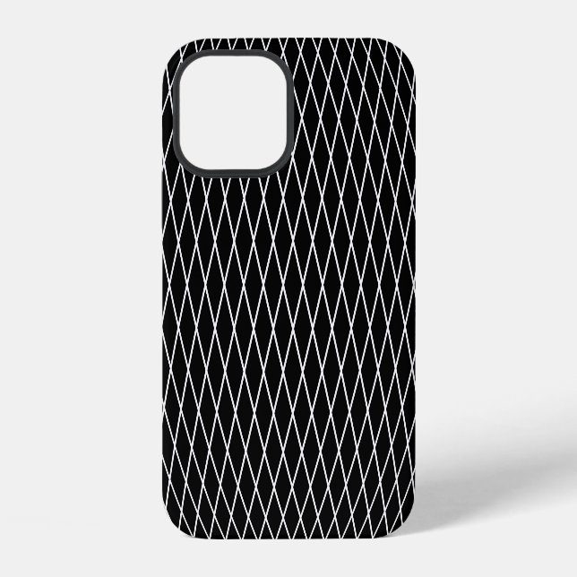 Diamond lattice geometric texture. iPhone case (Back)