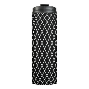 Diamond lattice geometric texture. thermal tumbler