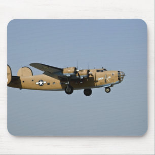 Diamond Lil B-24 Bomber, landing at Oshkosh, Mouse Pad
