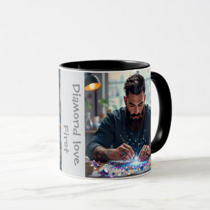 Diamond love first for men mug