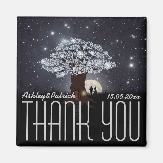 Diamond Love Tree Magnet (Front)