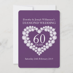 Diamond mariage diamant coeur 60 invitation de par