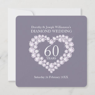 Diamond mariage diamant coeur 60 invitation de par