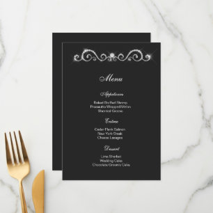 Diamond Menu Card