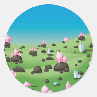 Diamond Mine Classic Round Sticker