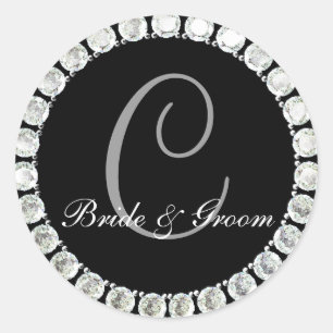 Diamond monogram C customizable seal