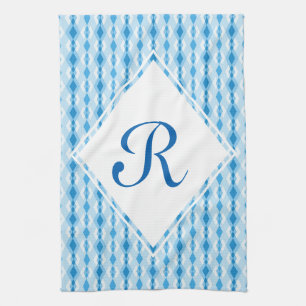 Diamond Monogram Kitchen Towel
