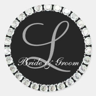 Diamond monogram L customizable seal