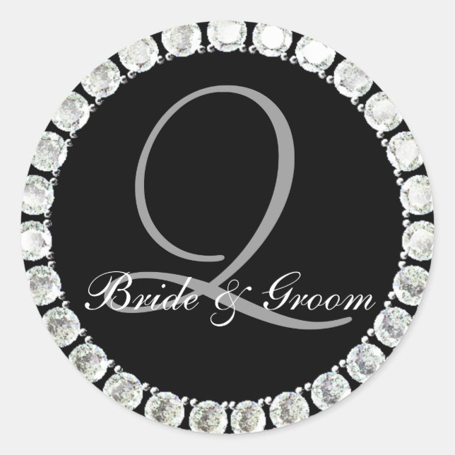 Diamond monogram Q customizable seal (Front)