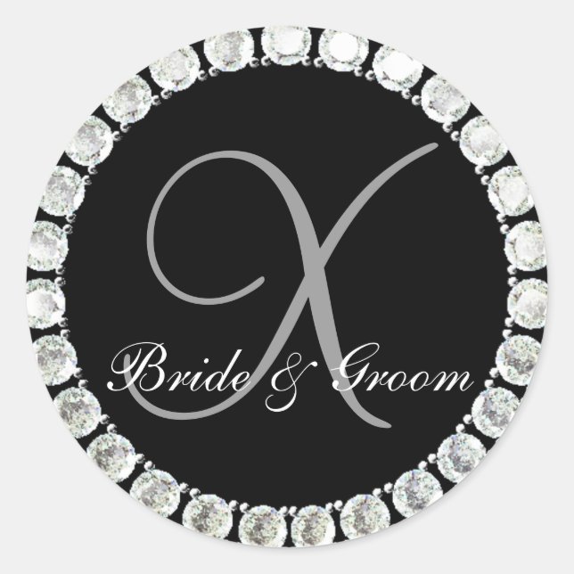 Diamond monogram X customizable seal (Front)