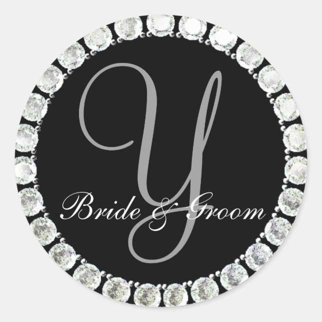 Diamond monogram Y customizable seal (Front)