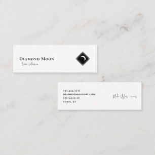 Diamond Moon Logo Mini Business Card