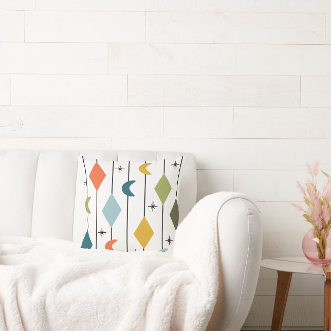 Diamond Moons  Throw Pillow (Couch)