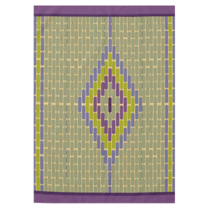 Diamond Mosaic tiles cool colours tablecloth 60x84