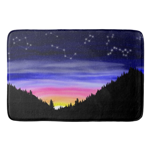 Diamond Night Bath Mat (Front)