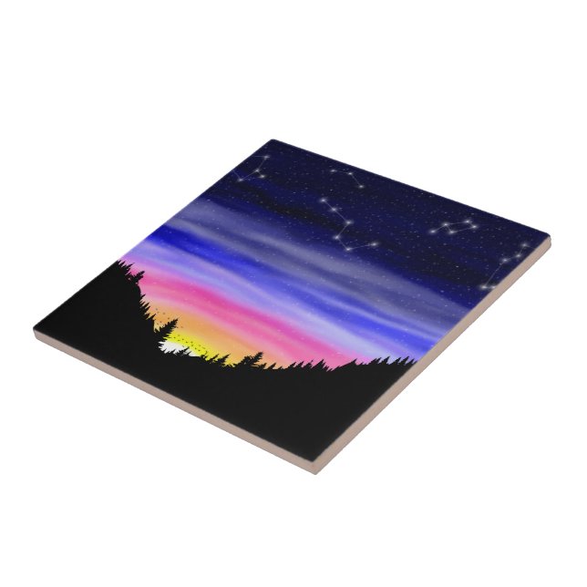 Diamond Night Ceramic Tile (Side)