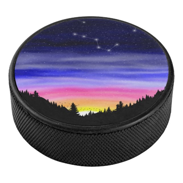 Diamond Night Hockey Puck (3/4)