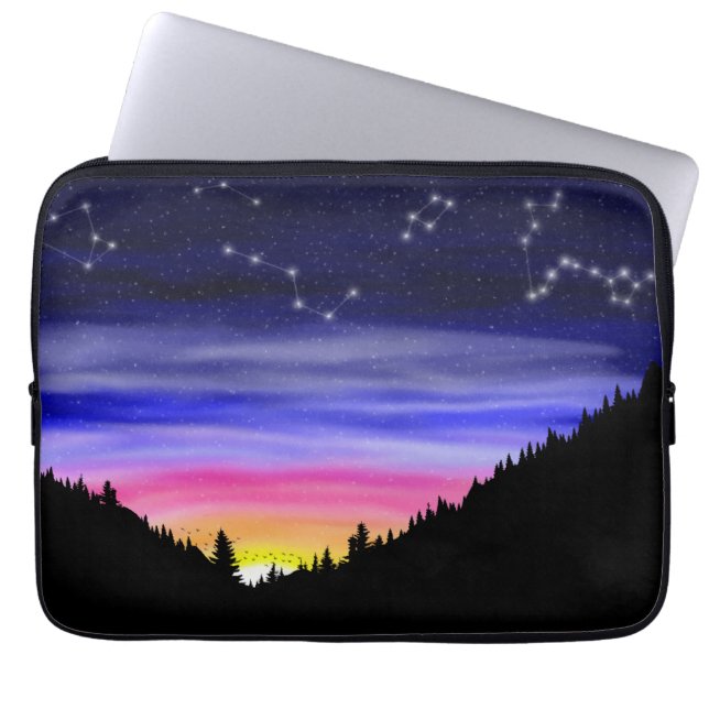 Diamond Night Laptop Sleeve (Front)