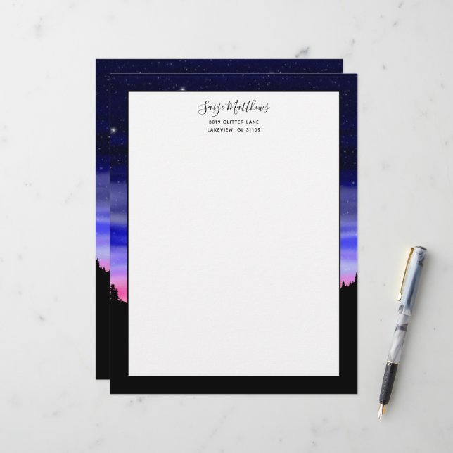 Diamond Night Letterhead (Front/Back In Situ)