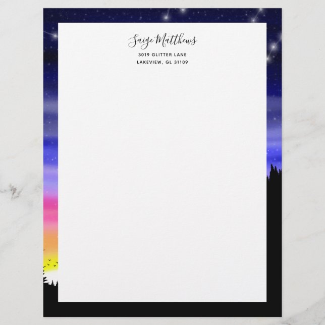 Diamond Night Letterhead (Front)