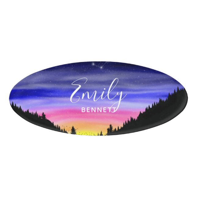 Diamond Night Name Tag (Front)