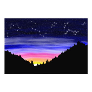 Diamond Night Photo Print