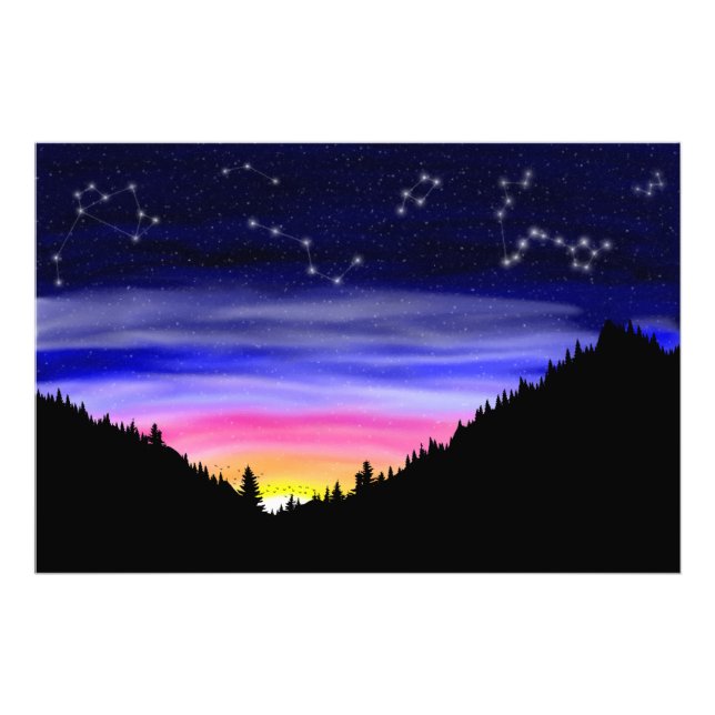 Diamond Night Photo Print (Front)