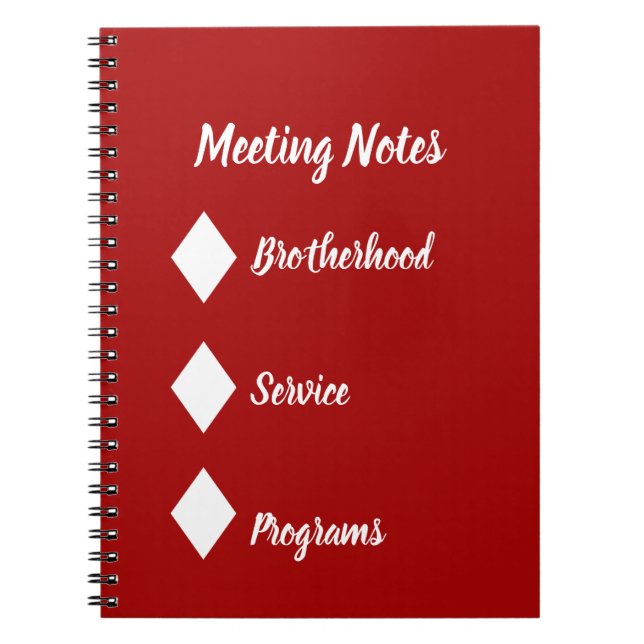 Diamond Notebook | Mahogany Vida (Front)