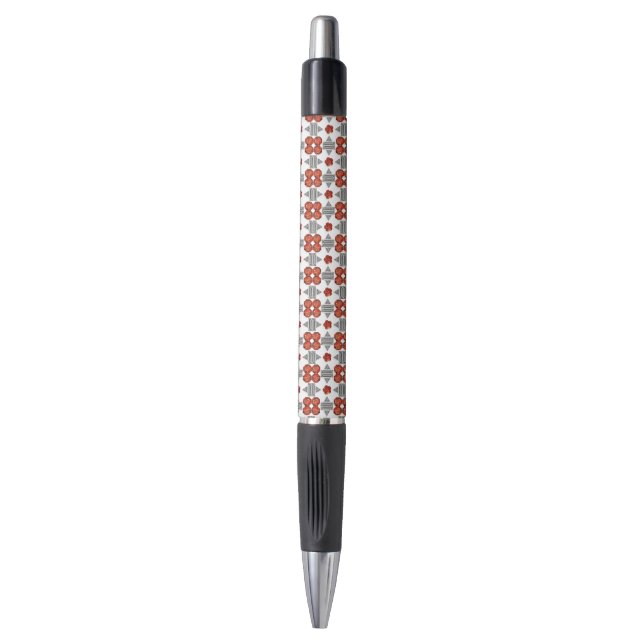 Diamond Orange Pattern Pen (Front Vertical)