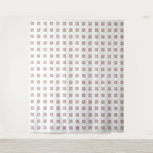 Diamond Orange Pattern Tapestry