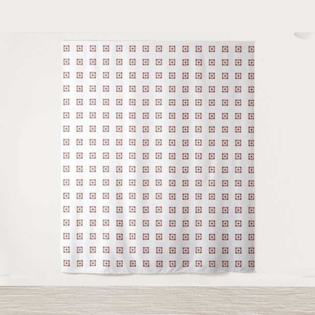 Diamond Orange Pattern Tapestry (Front)