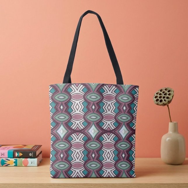Diamond & Oval Symmetry Tote Bag (Creator Uploaded)