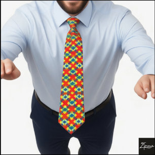 diamond pattern 2  tie