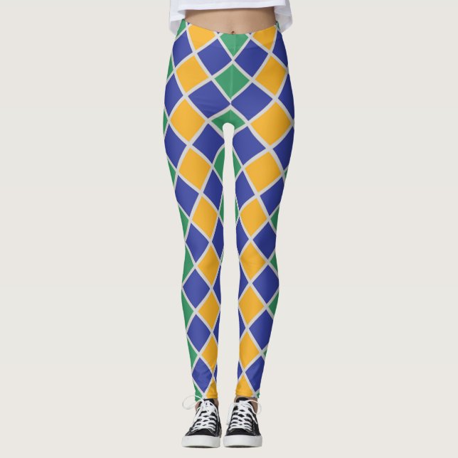Diamond Pattern #82 Leggings (Front)