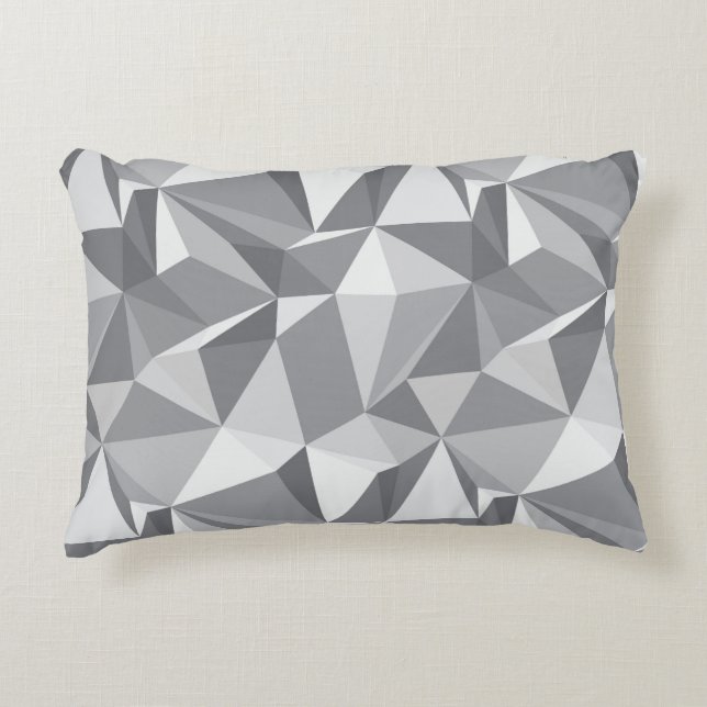 Diamond Pattern - Abstract Polygon Accent Pillow (Front)