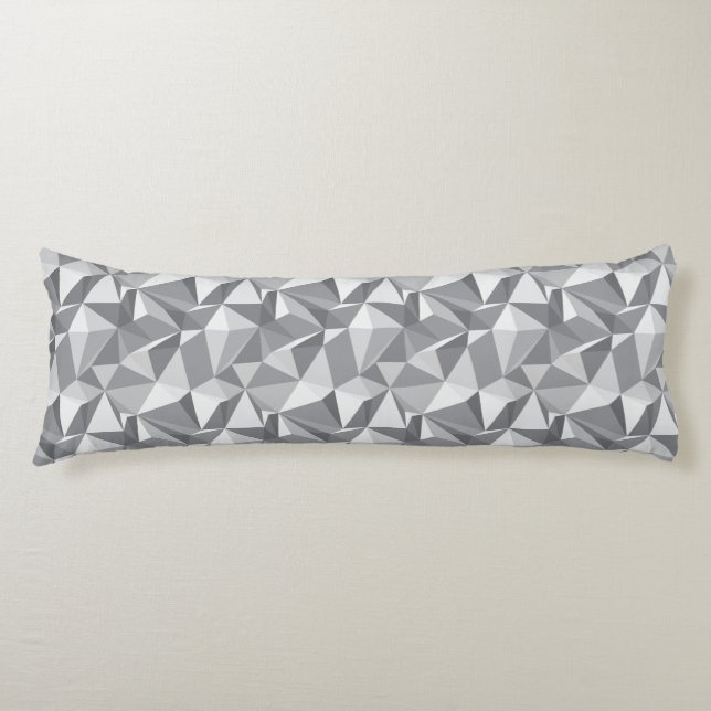 Diamond Pattern - Abstract Polygon Body Pillow (Front)