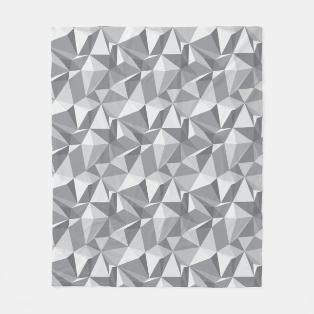 Diamond Pattern - Abstract Polygon Fleece Blanket (Front)
