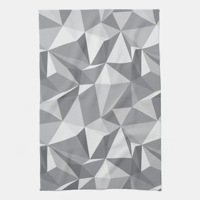 Diamond Pattern - Abstract Polygon Kitchen Towel (Vertical)