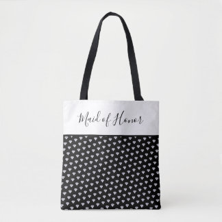 Diamond pattern, ANY COLOR, Wedding Bridesmaid Tot Tote Bag