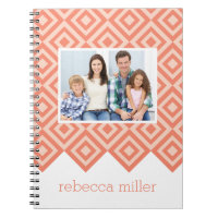 Diamond Pattern Custom Notebook