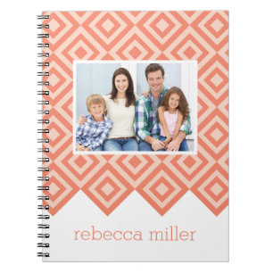 Diamond Pattern Custom Notebook