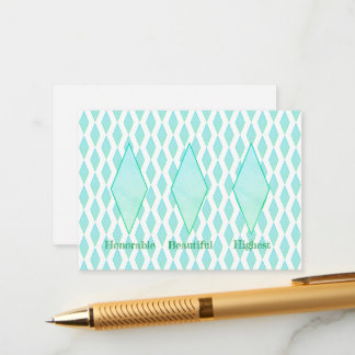 Diamond pattern Enclosure Card