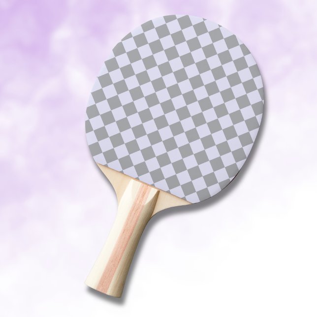 Diamond pattern in grey and lavender ping pong paddle (Creator Uploaded)