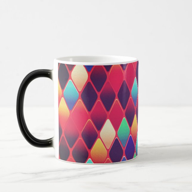 Diamond Pattern Magic Mug (Left)
