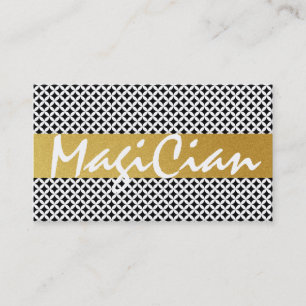 Diamond Pattern Magician Business Card