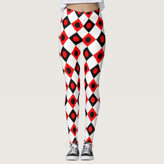 Diamond Pattern No. 95 Leggings (Front)