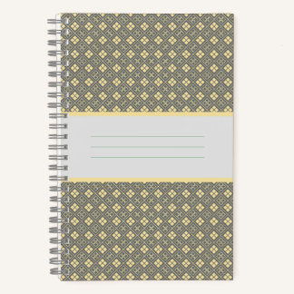 Diamond Pattern Noir Notebook