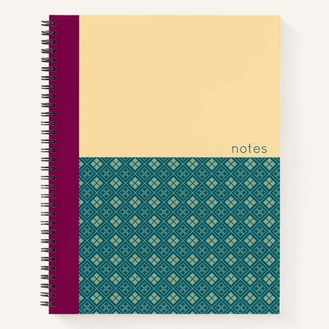 Diamond Pattern Notebook (Front)