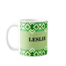 Diamond Pattern Personalized Mugs