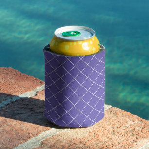 Diamond Pattern purple Can Cooler
